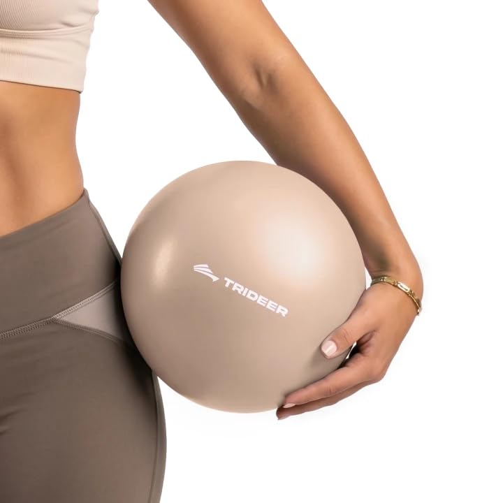 9 Inch Pilates Ball with Inflation Straw, Small Exercise Yoga Ball