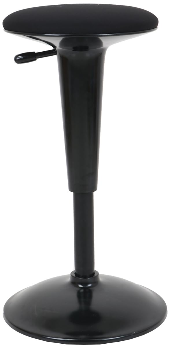 Ergonomic Standing Desk Stool - Height Adjustable Wobble Active Seating Chair for Sit Stand Desks, 22.5-29.5 Inches, Black