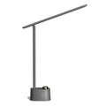 LED Desk Lamp Stepless Dimmable Table Lamp with USB A+C Dual Charging Port Eye-Caring Foldable Desk Light with 3 Color Modes for Home Office Bedroom Reading Study (Gray)