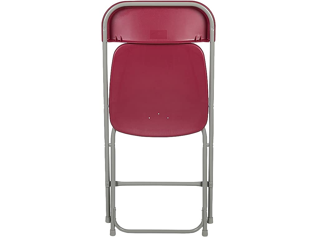 2 Pack , Hercules™ Series Plastic Folding Chair - Red - 650LB Weight Capacity Comfortable Event Chair - Lightweight Folding Chair