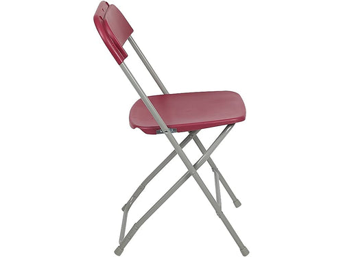 2 Pack , Hercules™ Series Plastic Folding Chair - Red - 650LB Weight Capacity Comfortable Event Chair - Lightweight Folding Chair