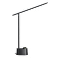 LED Desk Lamp with USB Charging Ports HWT-H01 - Stepless Dimmable Eye Caring Desk Light for Home Office Bedroom Bedside College Dorm, Foldable Table Lamp Reading Lamp Black