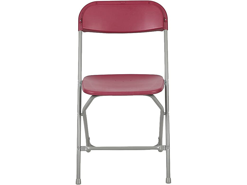2 Pack , Hercules™ Series Plastic Folding Chair - Red - 650LB Weight Capacity Comfortable Event Chair - Lightweight Folding Chair