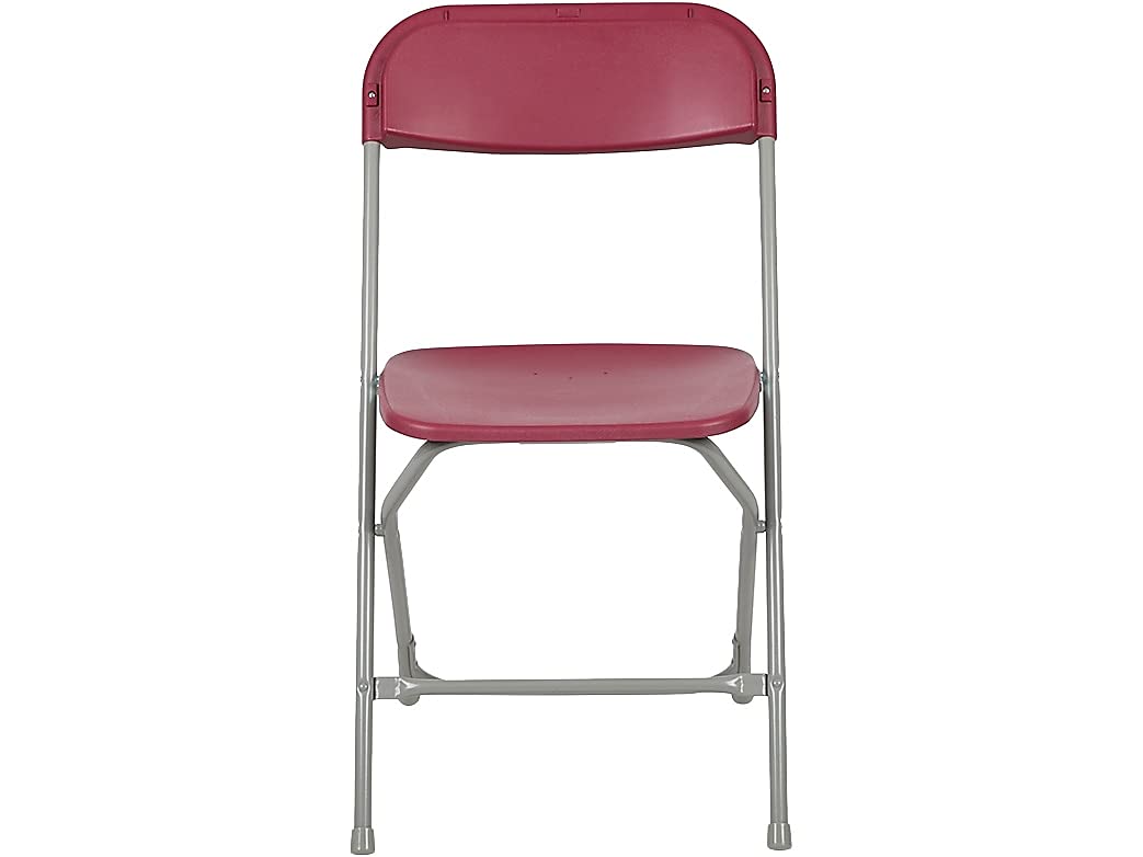 2 Pack , Hercules™ Series Plastic Folding Chair - Red - 650LB Weight Capacity Comfortable Event Chair - Lightweight Folding Chair