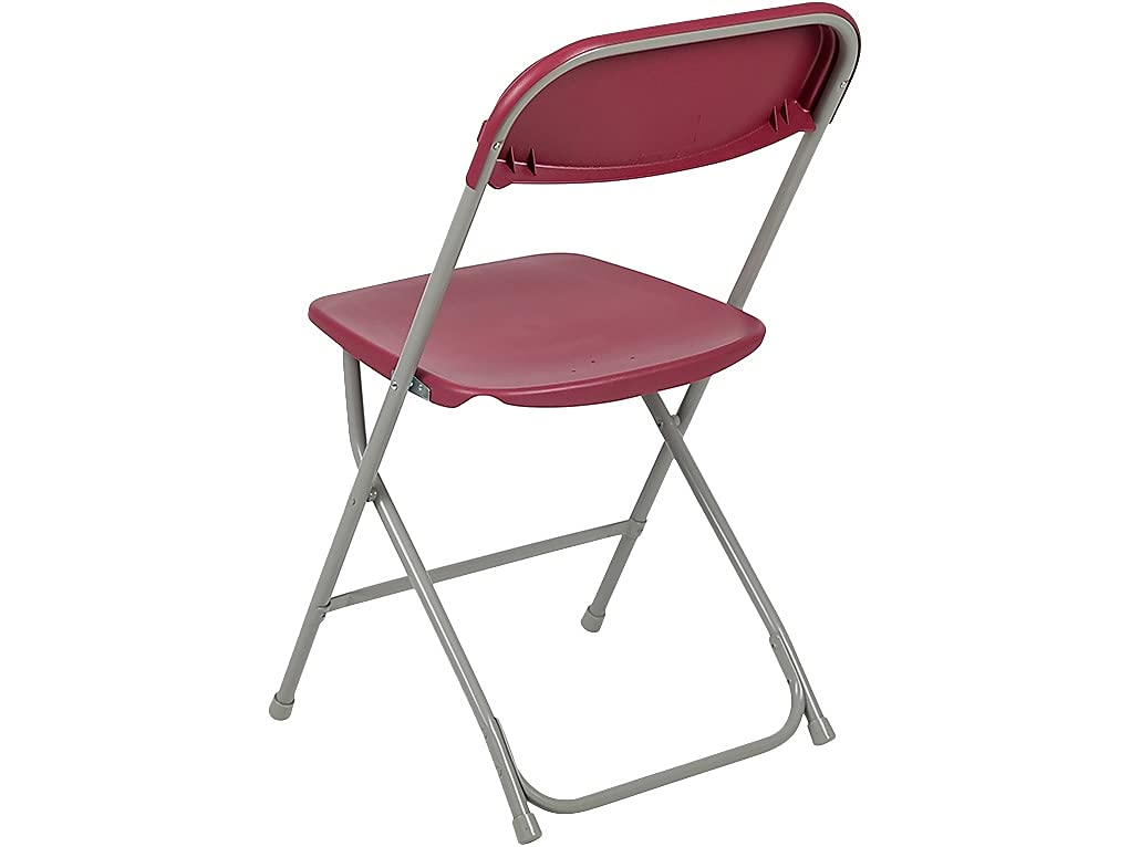 2 Pack , Hercules™ Series Plastic Folding Chair - Red - 650LB Weight Capacity Comfortable Event Chair - Lightweight Folding Chair