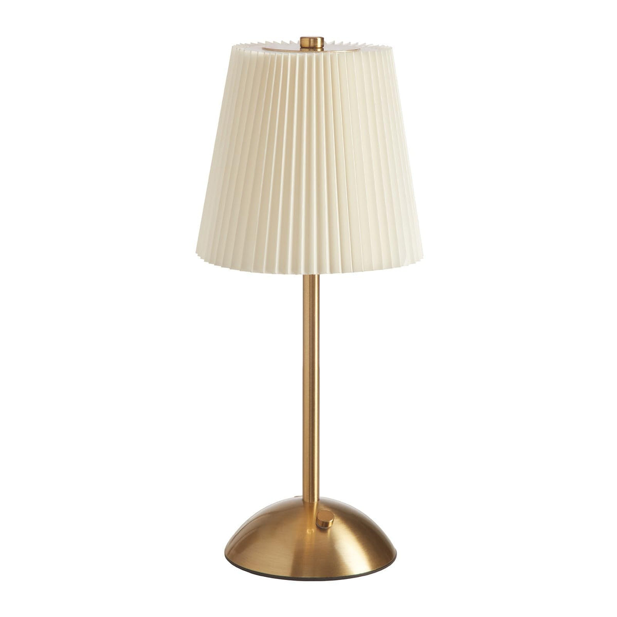 Rechargeable Cordless Table Lamp, 3-Color Dimmable Touch Light, Beige Shade