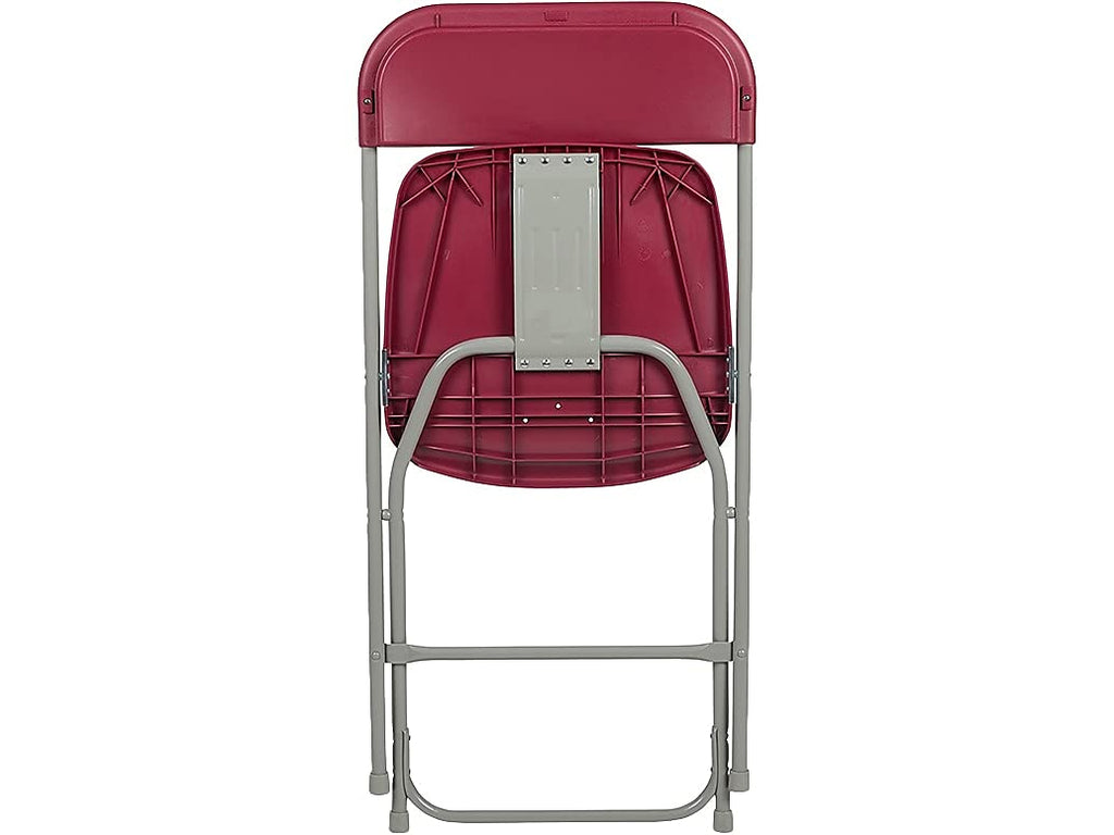2 Pack , Hercules™ Series Plastic Folding Chair - Red - 650LB Weight Capacity Comfortable Event Chair - Lightweight Folding Chair