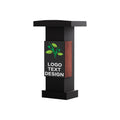 Customizable Logo & Text Podium,Wood Lectern Stand with Adjustable Partition,Church Pulpit with Storage,Mic Stand Space,Wooden Podium for Churches,Seminars and Schools