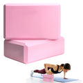 2 Pcs Yoga Blocks, 9x6x3 Inch Pink Foam Blocks for Pilates