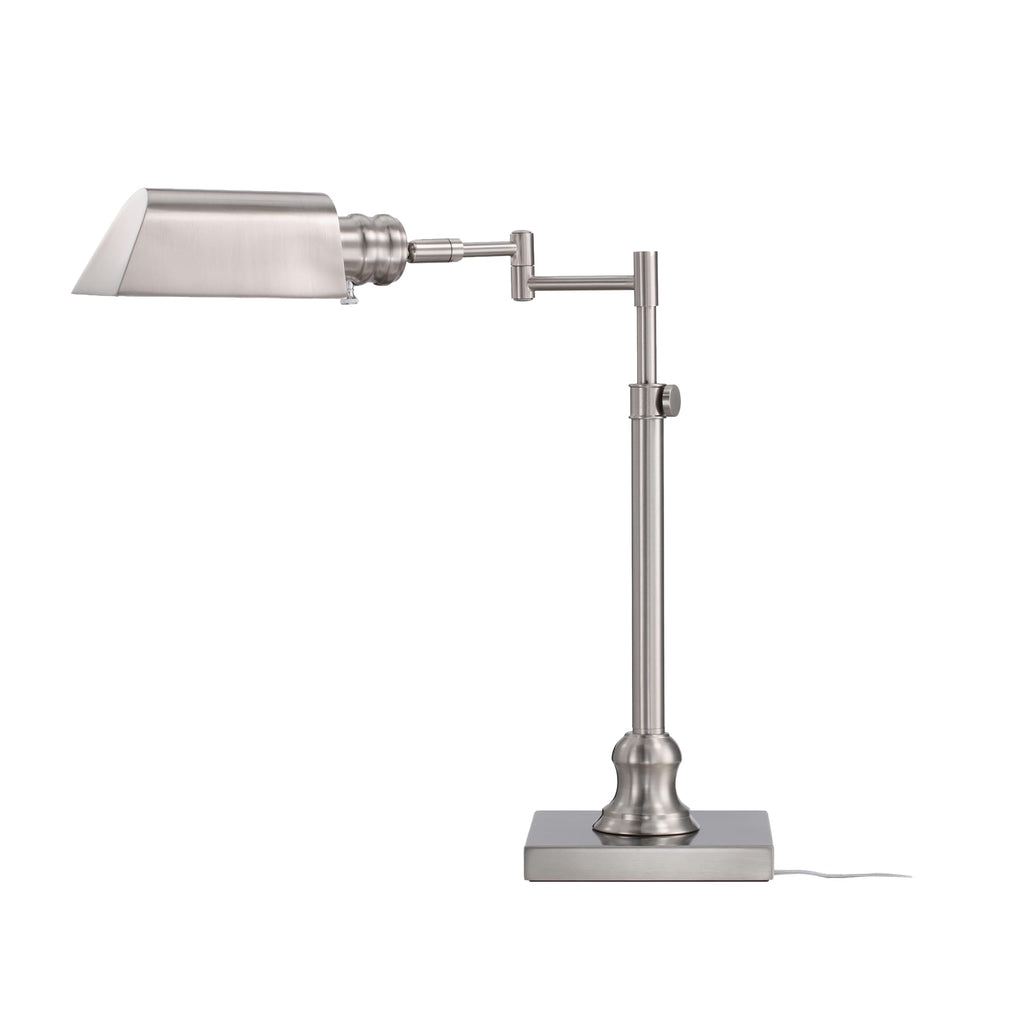 Arcadia Pharmacy Desk Lamp, Brushed Nickel