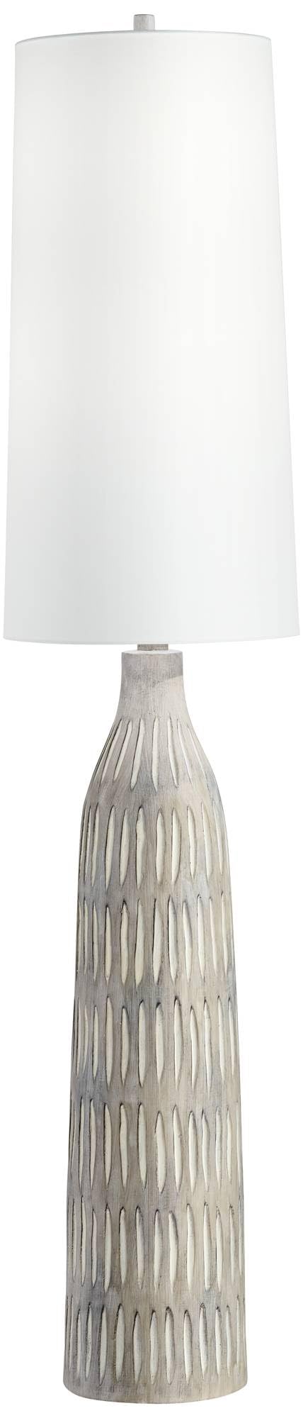 Design Scribe 66 1/2" Tall Faux Wood Organic Modern Floor Lamp