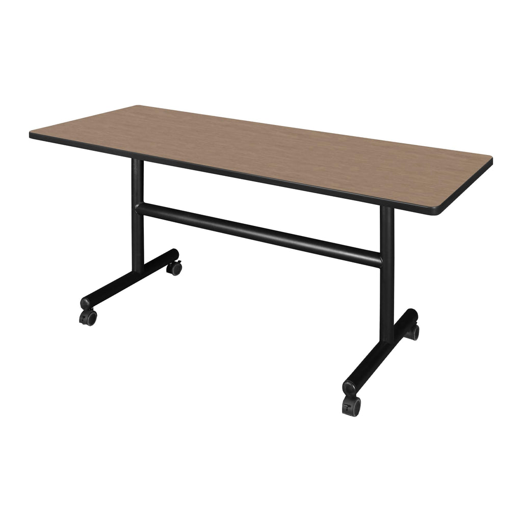 Kobe 60 x 24 in. Flip-Top Training Nesting Table- Noble Oak