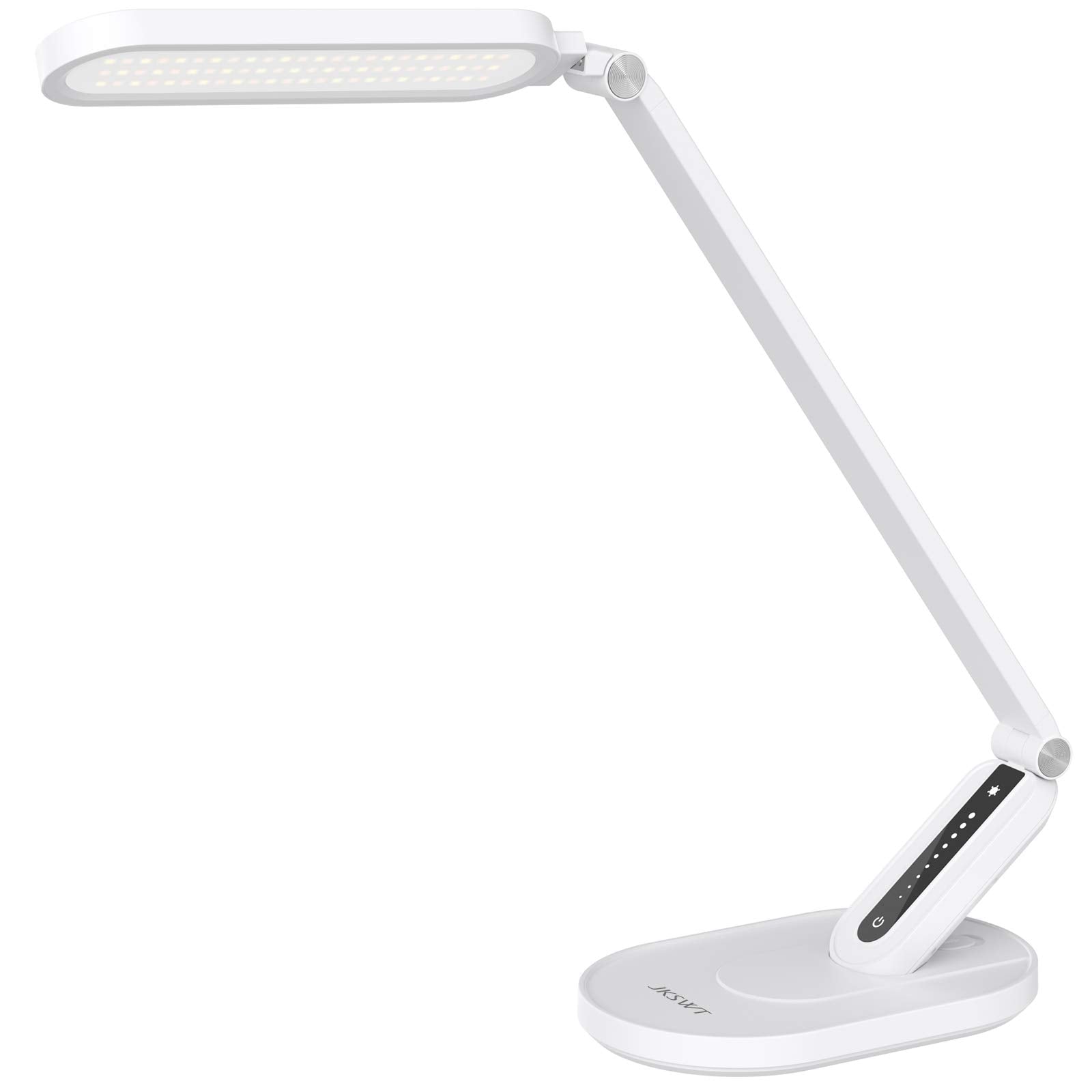 Desk Lamp, for Eye Care, Dimmable Table Lamp with 5 Colour Modes, 72 LEDs with USB Charging Port, Touch Control and Memory Function, Office Lamp