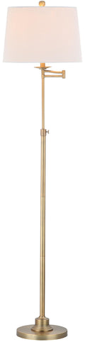 Gold 64-inch Adjustable Height Living Room Bedroom Home Office Standing Floor Lamp (LED Bulb Included)