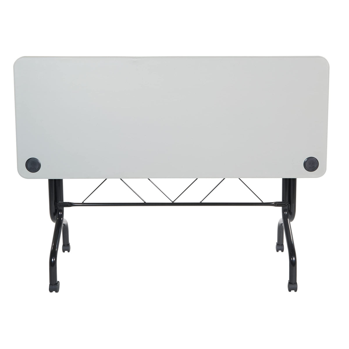 Resin Multipurpose Flip Training Table with Locking Casters for Home and Office, 5 Feet
