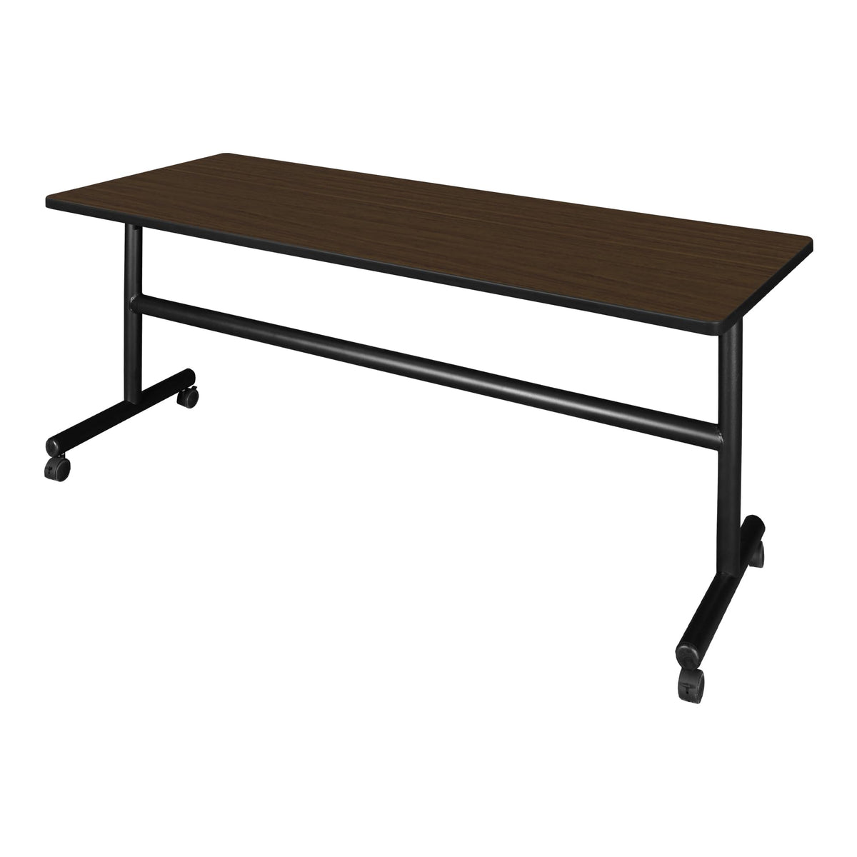 Kobe 72 x 24 in. Flip-Top Training Nesting Table- Neo Walnut