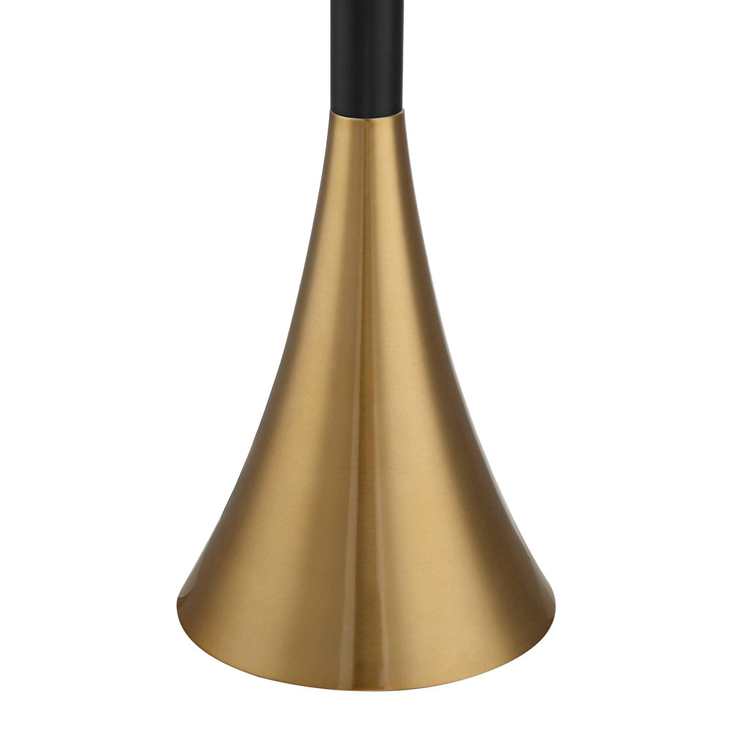 Piazza 72 1/2" Tall Brass and Black Torchiere Floor Lamp
