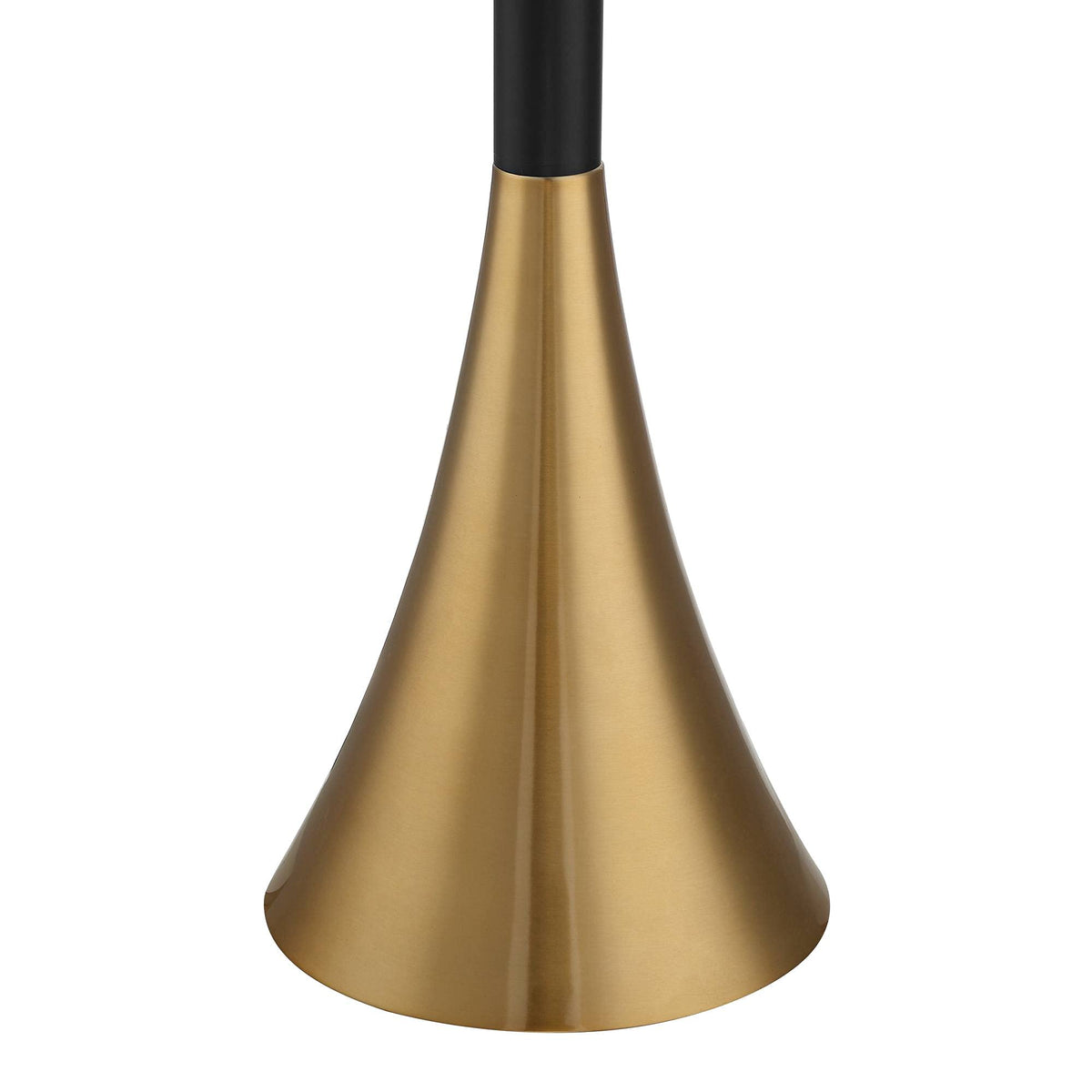 Piazza 72 1/2" Tall Brass and Black Torchiere Floor Lamp