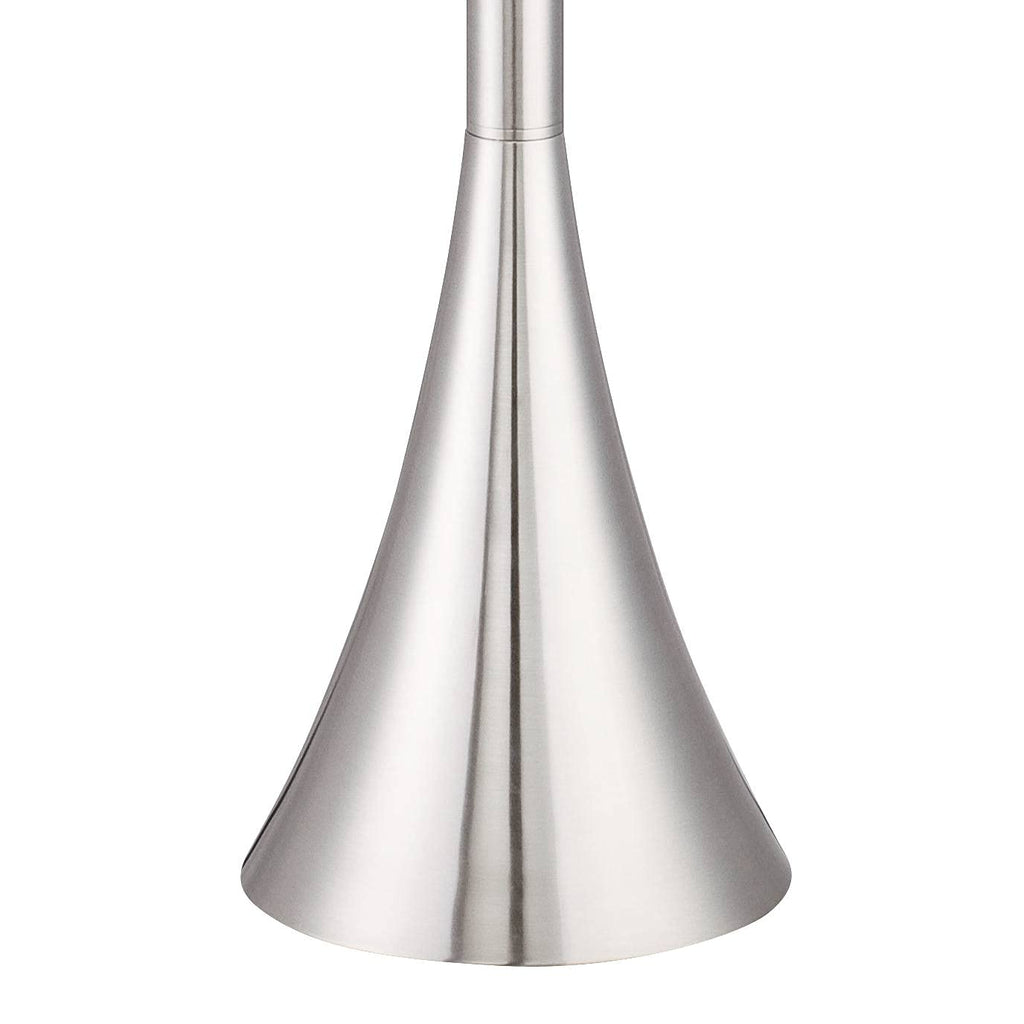 Piazza 76.8" Tall Nickel Torchiere Floor Lamp with Riser