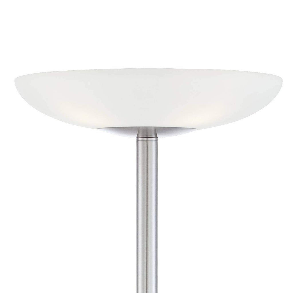 Light Blaster 72" Tall Nickel 4-Light Torchiere Floor Lamp