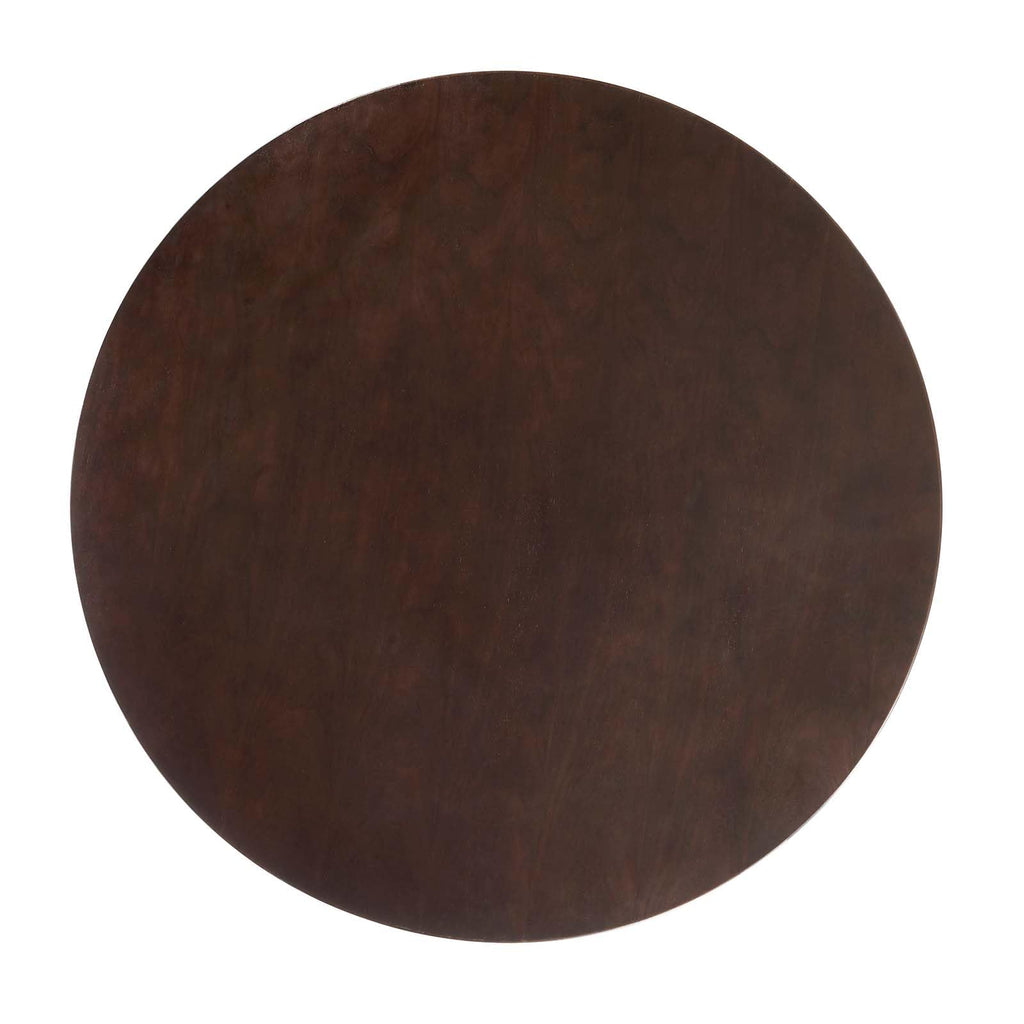 Modway Lippa Dining Table, 60", Gold Cherry Walnut