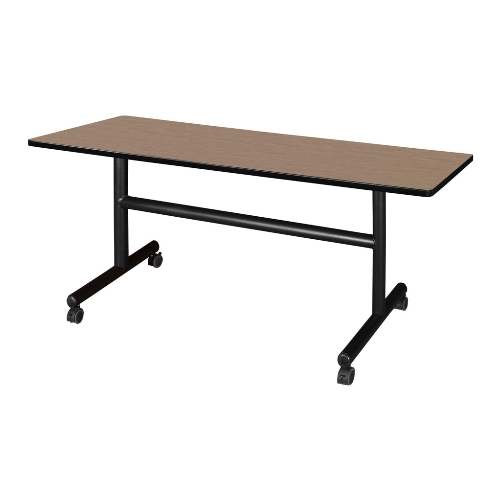 Kobe 60 x 30 in. Flip-Top Training Nesting Table- Noble Oak