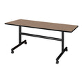 Kobe 60 x 30 in. Flip-Top Training Nesting Table- Noble Oak
