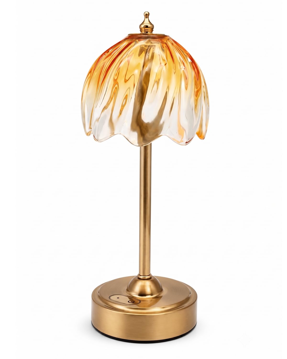 Cordless Flower Table Lamp, 5200mAh Small Rechargeable Touch Lamp