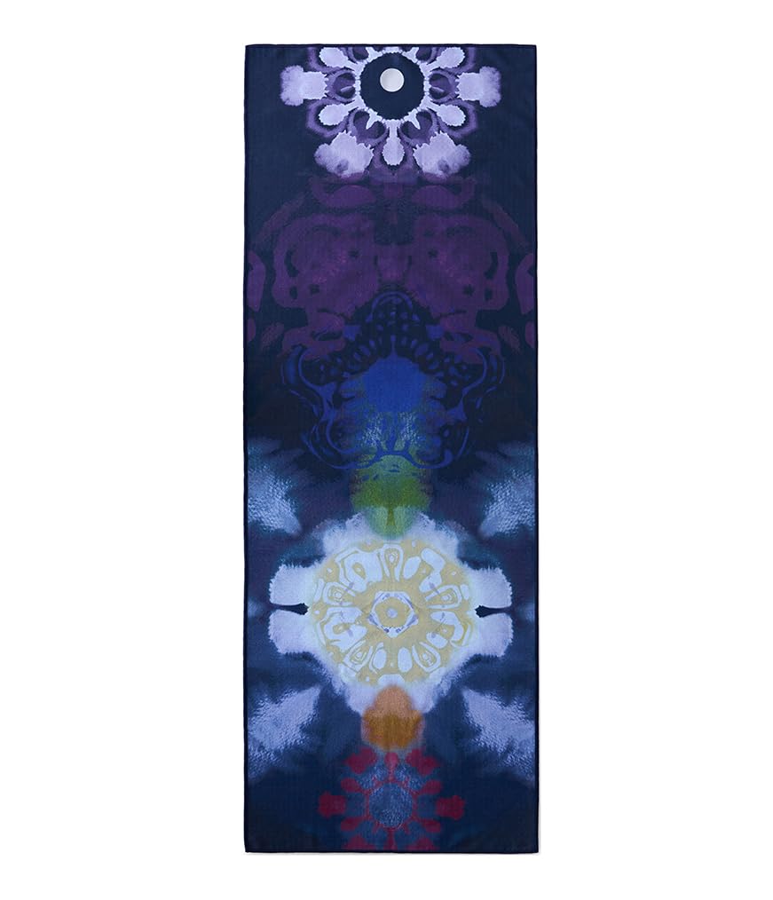 Yogitoes Hot Yoga Mat Towel - 71" | Moisture Activated Grip | Patented Silicone Nubs | Highly Absorbent, Durable & Easy Care | Made from Recycled Materials | 71 x 24 Inches | Chakra Residence