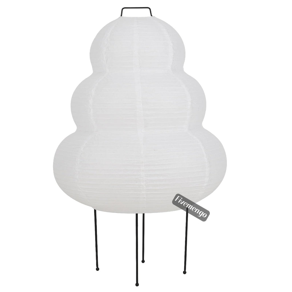 Paper Lamp Floor Lamp, White Paper Lantern Lights with 3CCT Bulb