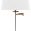 Gold 64-inch Adjustable Height Living Room Bedroom Home Office Standing Floor Lamp (LED Bulb Included)