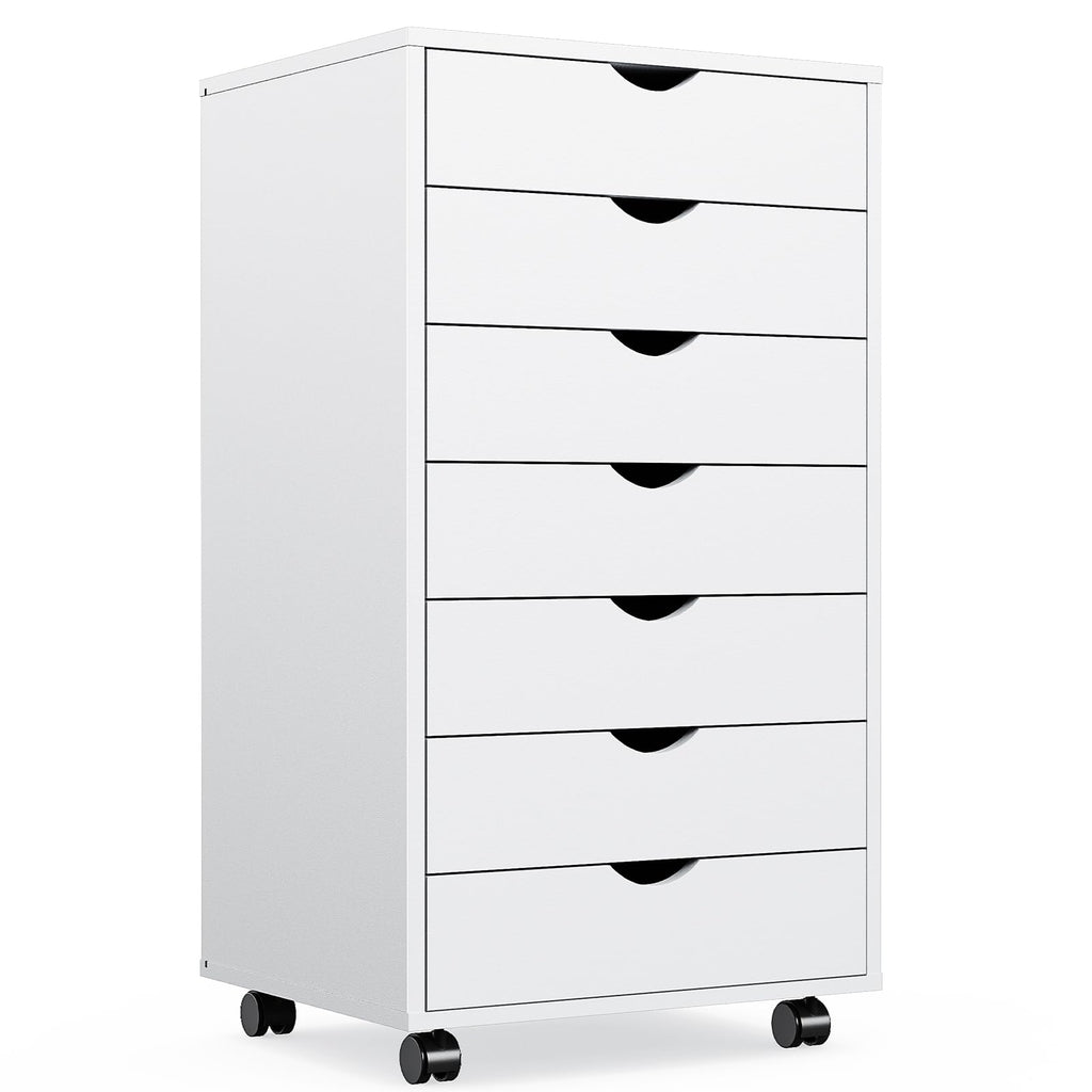 7 Drawer File Cabinet on Wheels, Printer Stand