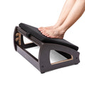 Wood Ergonomic Footrest - 4-Angle Adjustable Foot Stool for Desk, Office Footrest, Anti-Slip Foot Stand for Under Desk, Enhances Posture, Promotes Blood Circulation, Easy Assembly (Espresso)