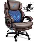 800lbs Big and Tall Office Chair, Executive Chair with Adjustable Headrest, High Back Extra Wide Seat, Heavy Duty PU Leather for Home Office, Comfortable Large Computer Desk Chair