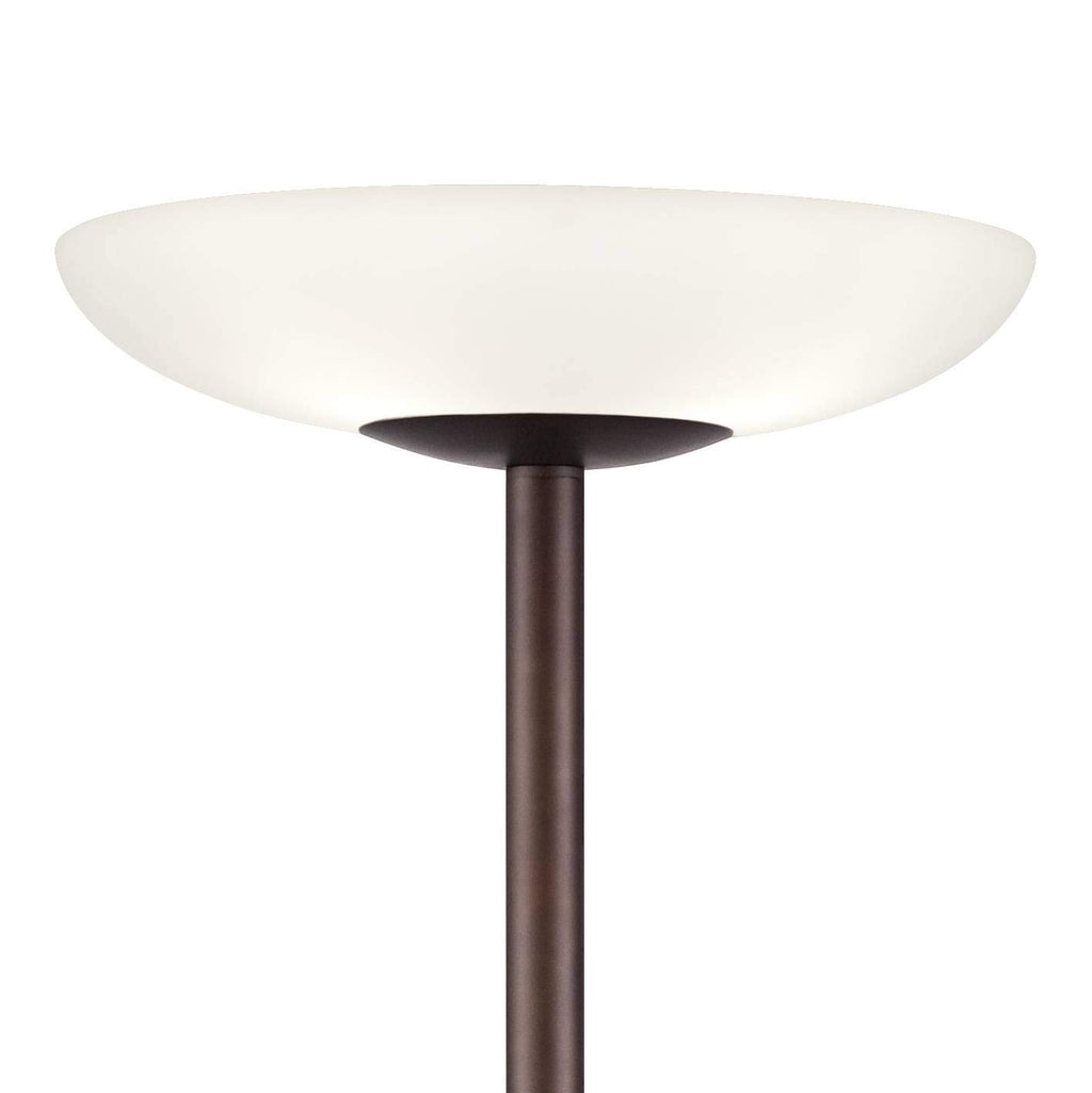 Light Blaster 72" Tall Bronze 4-Light Torchiere Floor Lamp