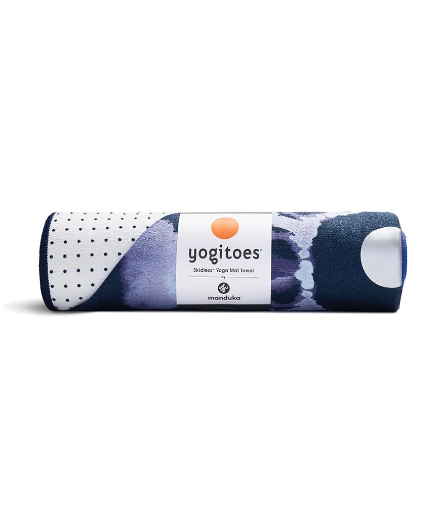 Yogitoes Hot Yoga Mat Towel - 71" | Moisture Activated Grip | Patented Silicone Nubs | Highly Absorbent, Durable & Easy Care | Made from Recycled Materials | 71 x 24 Inches | Chakra Residence
