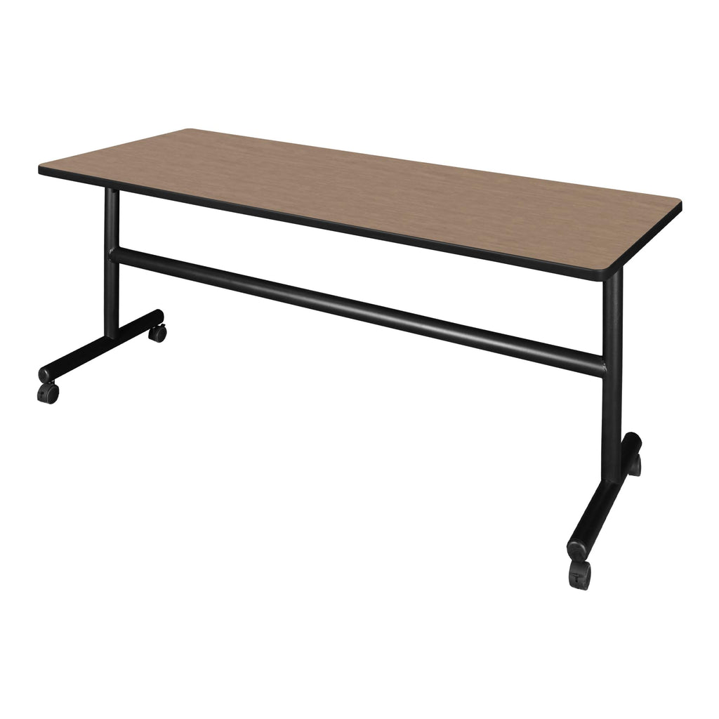 Kobe 72 x 24 in. Flip-Top Training Nesting Table- Noble Oak