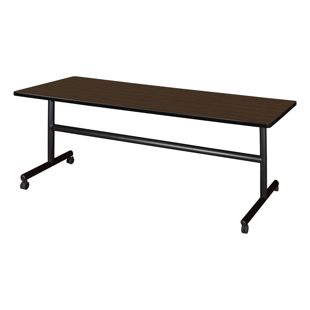 Kobe 72 x 30 in. Flip-Top Training Nesting Table- Neo Walnut
