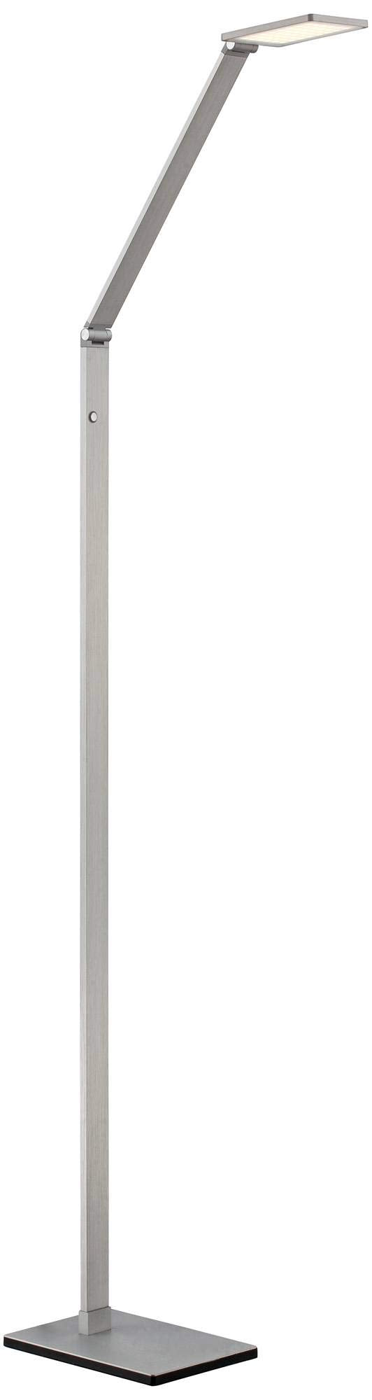 Royce Adjustable Arm Aluminum LED Task 61" Tall Floor Lamp