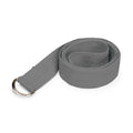 Yoga Strap (6ft) Stretch Band with Adjustable Metal D-Ring Buckle Loop | Exercise & Fitness Stretching for Yoga, Pilates, Physical Therapy, Dance, Gym Workouts (Granite Storm)