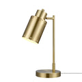 15" Desk Lamp, Brass Finish, Metal, Adjustable, Reading Light, Home Office, Study Accessories