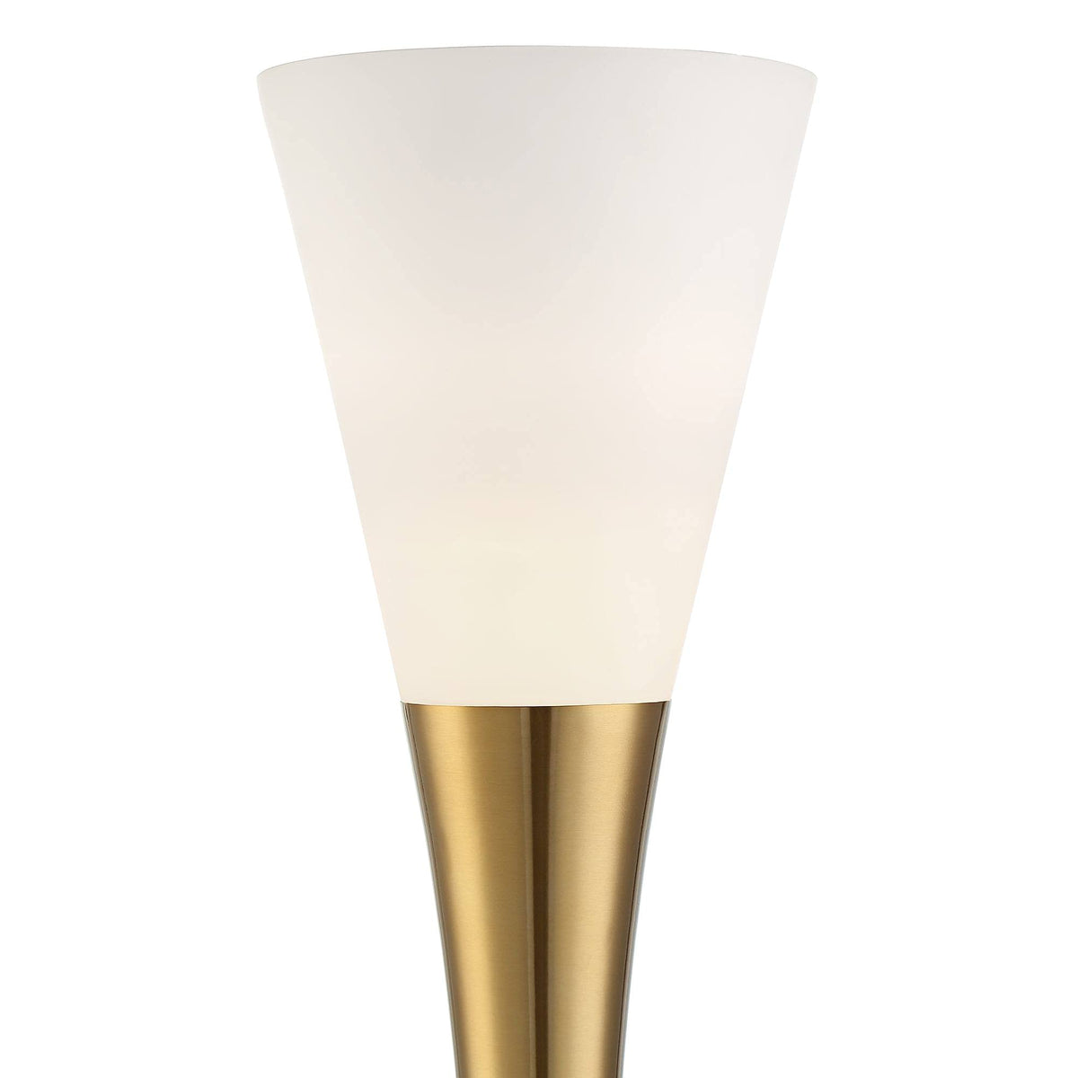 Piazza Brass and Black Torchiere 77" Tall Floor Lamp with Black Riser