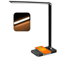 8-in-1 LED Desk Lamp with 10W Fast Wireless Charger,USB Charging Port,Desk Lamps for Home Office,5 Color Mode 7 Brightness Desk Light Night Light,40Min Timer, Reading Table Lamp for Bedroom