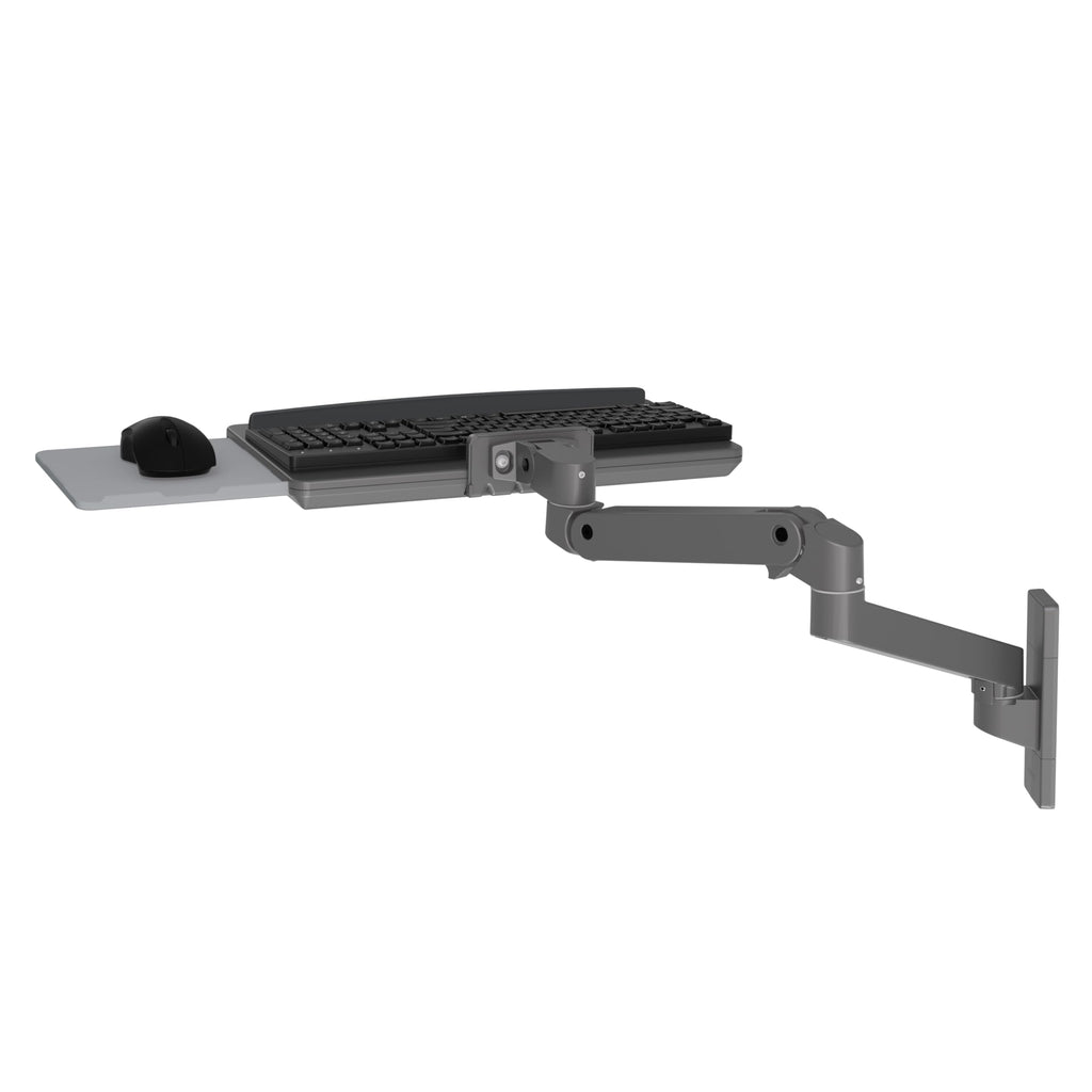 Upgraded LX Pro Premium Keyboard Arm, Wall Mount Adjustable Keyboard Tray – Dark Grey