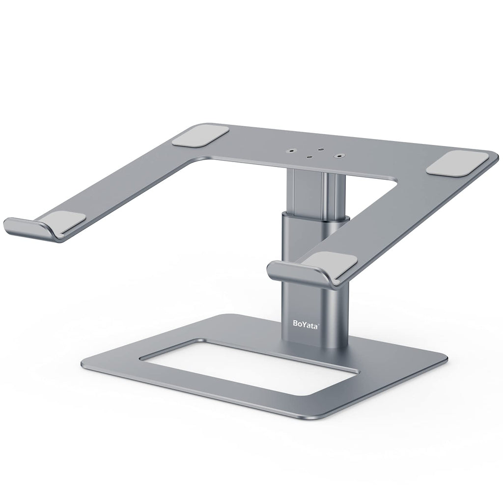 Laptop Stand, Ergonomic Aluminum Height Adjustable Computer Stand Laptop Holder for Desk, Compatible with MacBook Pro/Air, Dell, Lenovo, HP, Samsung, More Laptops 11-17"