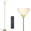 Floor Lamp, Remote Control with Stpeless Color Temperatures and Brightness, Torchiere lamp for Bedroom, Living Room, Bulb Included