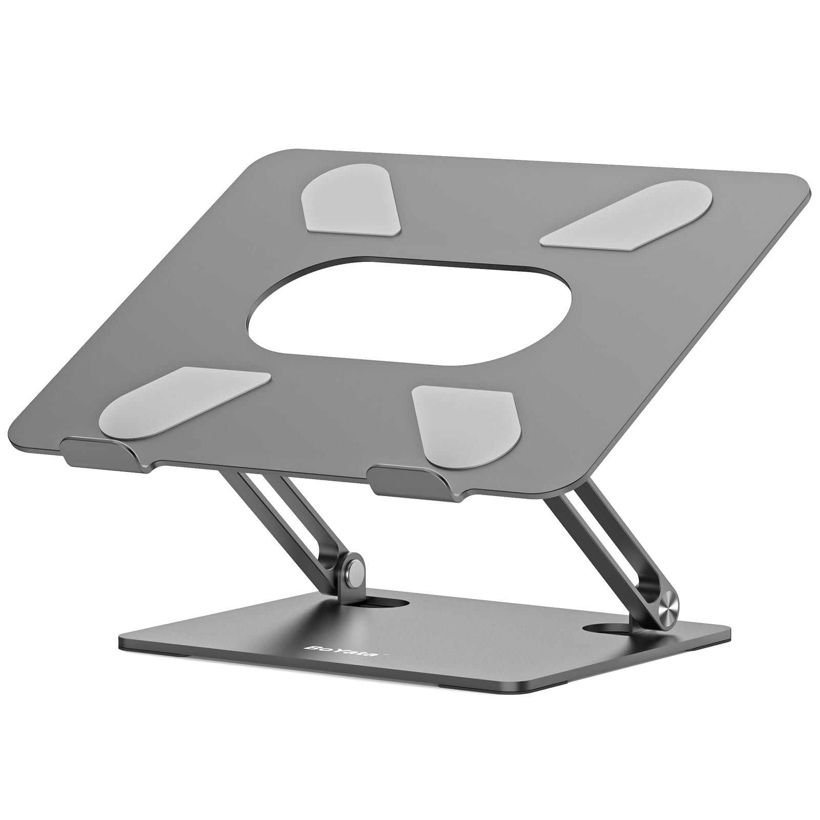 Laptop Stand, Laptop Holder, Multi-Angle Stand with Heat-Vent, Adjustable Notebook Stand for Laptop up to 17 inches, Compatible for MacBook Pro/Air, Surface Laptop, and so on (Space Gray)