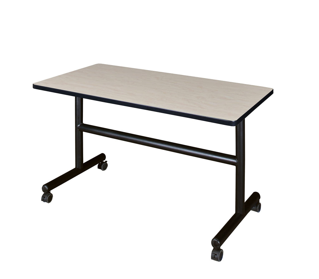 Kobe 48 x 24 in. Flip-Top Training Nesting Table- Maple