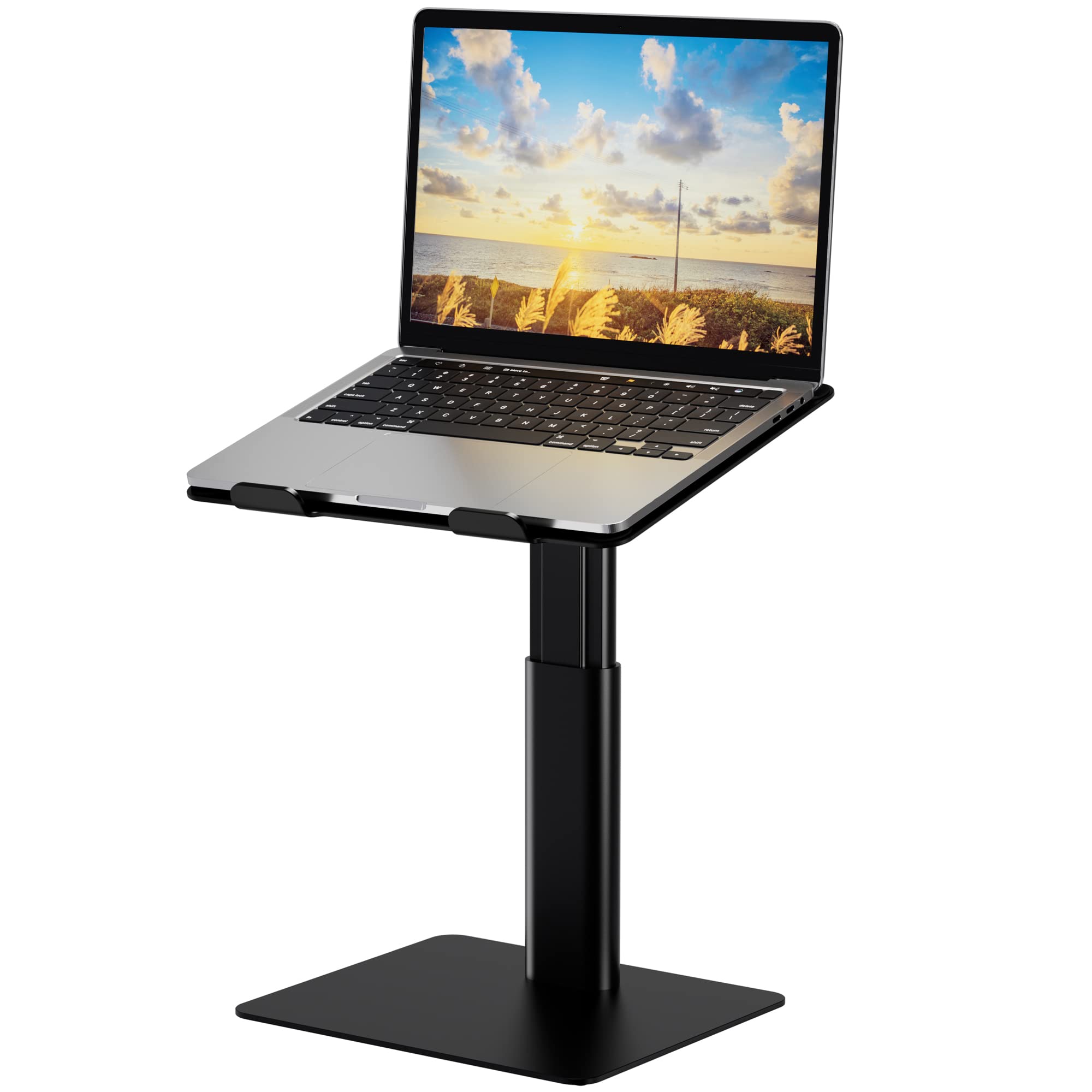 Laptop Stand, Ergonomic Adjustable Notebook Riser for Standing Work, Compatible with Air, Pro, Dell, HP, Lenovo More 10-14" Laptops, Black