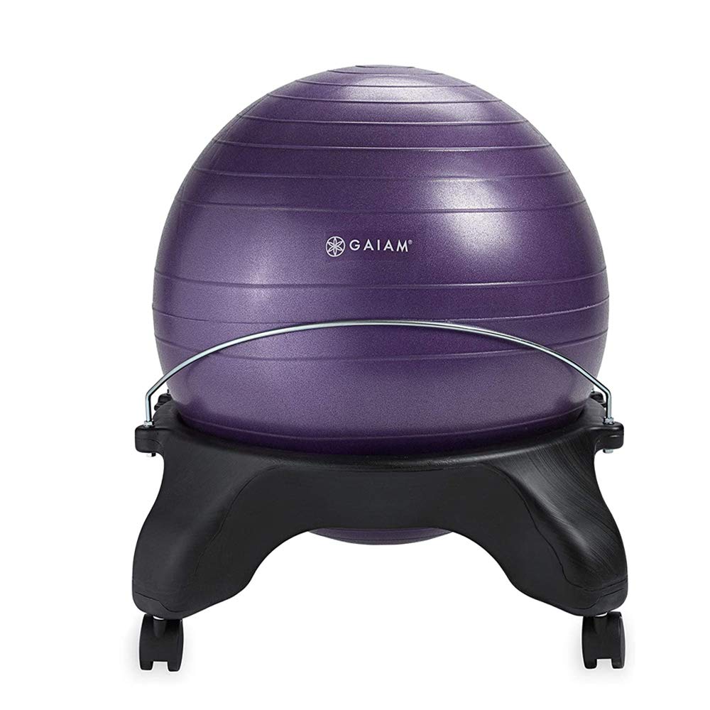 Classic Backless Balance Ball Chair, Purple